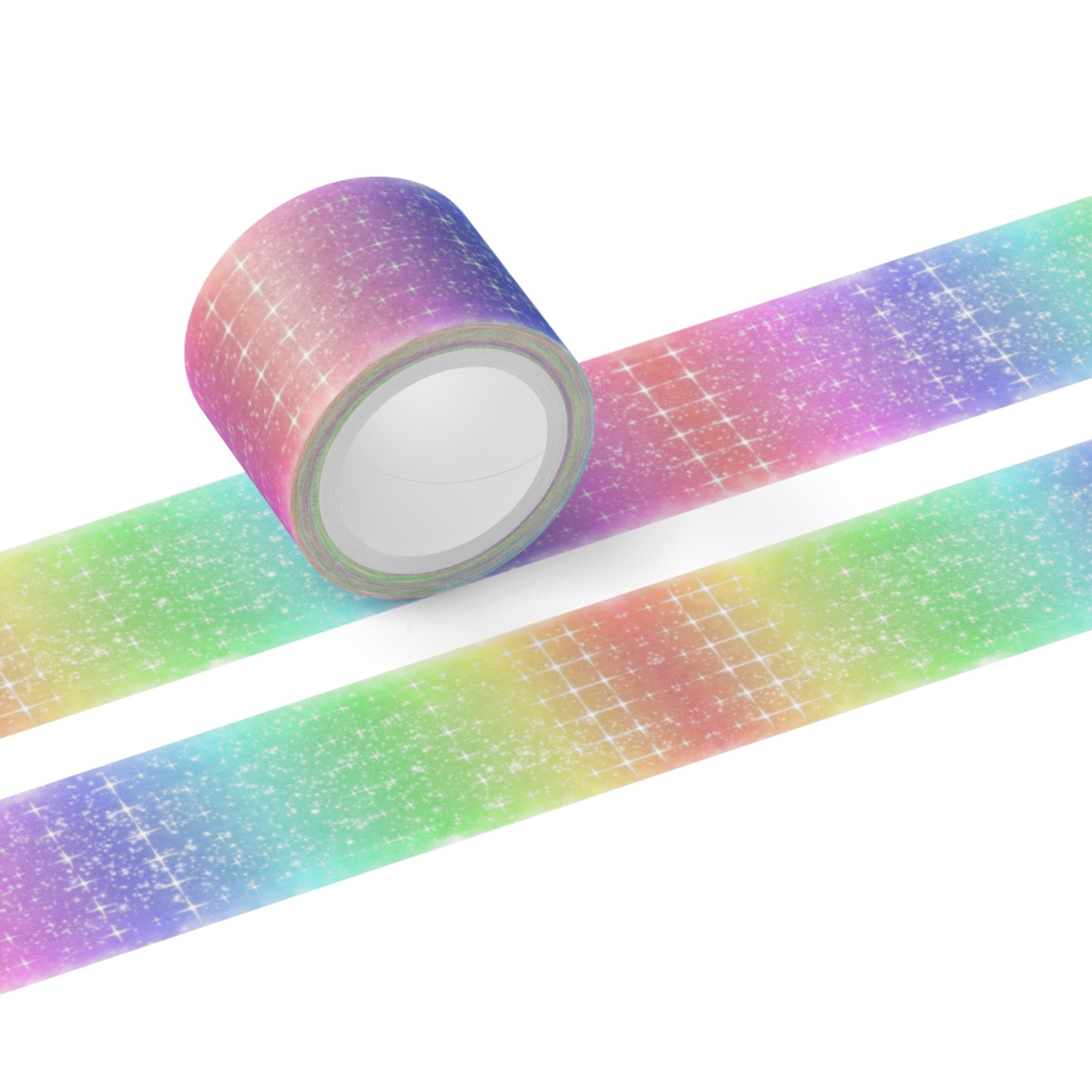 虹色メモテープ30㎜幅