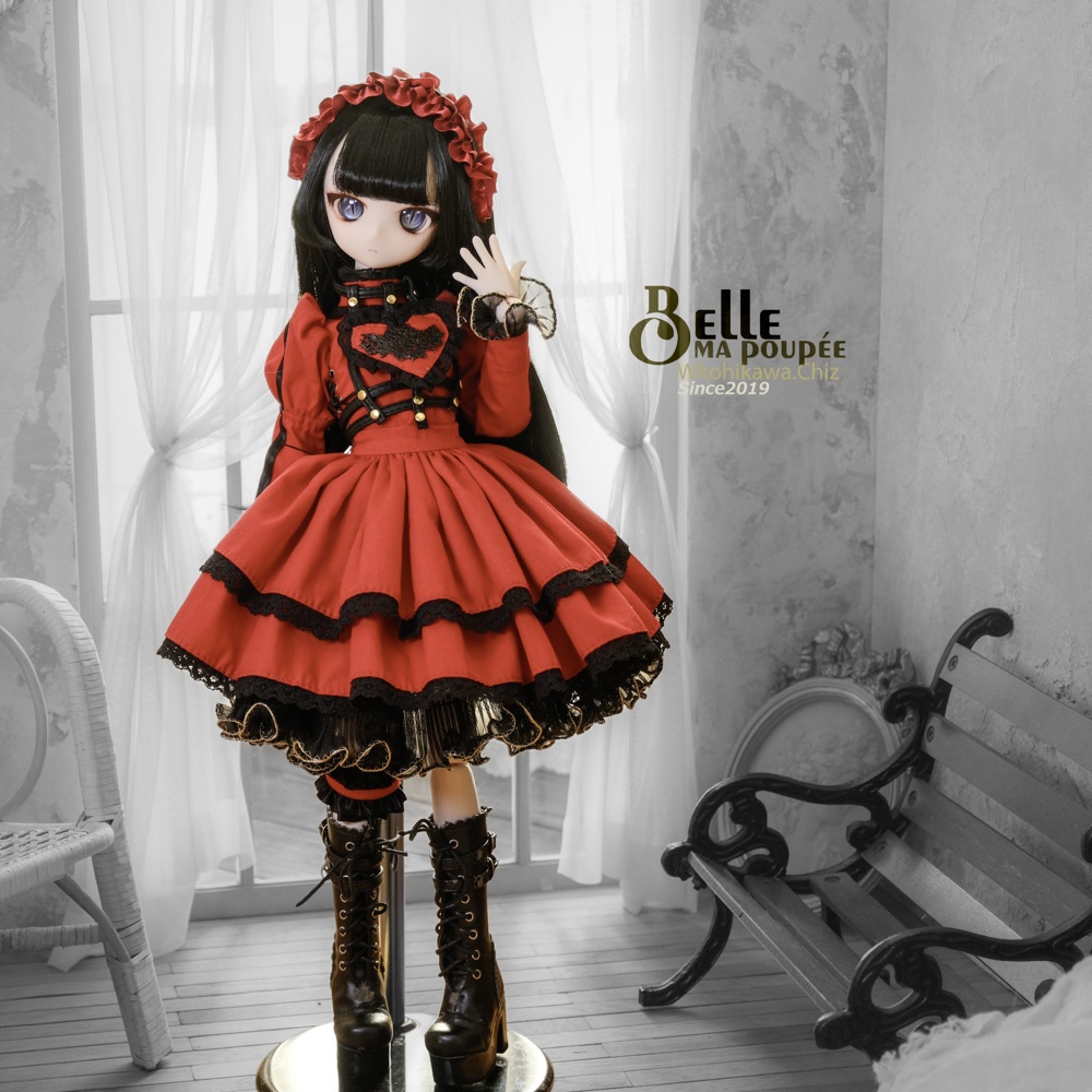 ★BelleMaPoupee +©高嶺ヒナ/HIDOLATRAL THEODOLL(METALDOLLSシリーズ)1/4サイズドール用ドレスセット