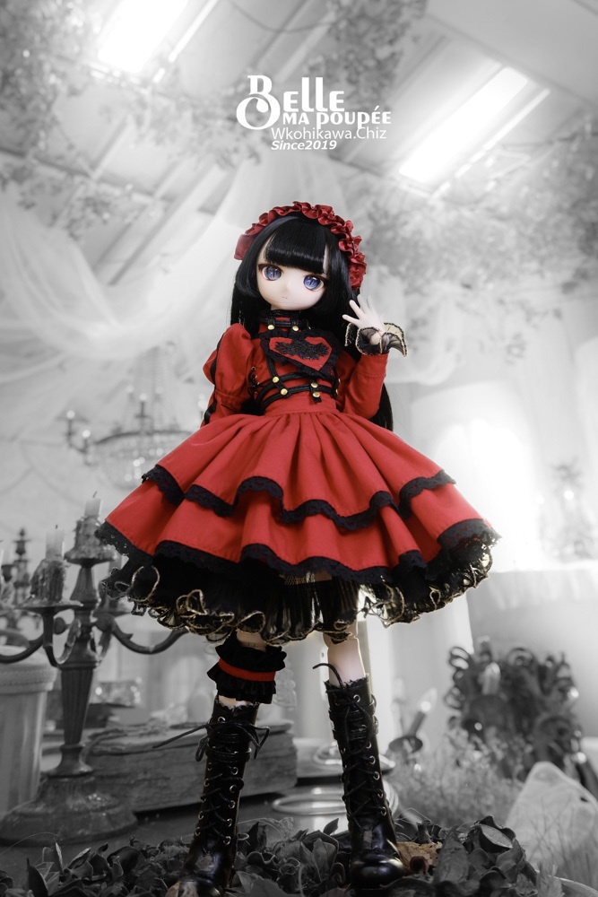 ★BelleMaPoupee +©高嶺ヒナ/HIDOLATRAL THEODOLL(METALDOLLSシリーズ)1/4サイズドール用ドレスセット