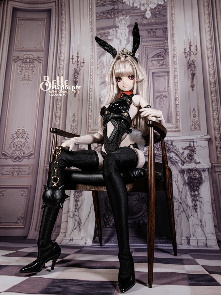 ★BelleMaPoupee【1/3ドール（DD/スマートドール）用エナメルバニードレスセット】