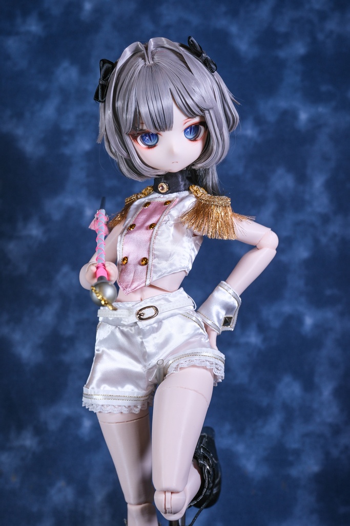 ★BelleMaPoupee【1/4ドール(MDD等)用マーチングウェア+バトンセット】