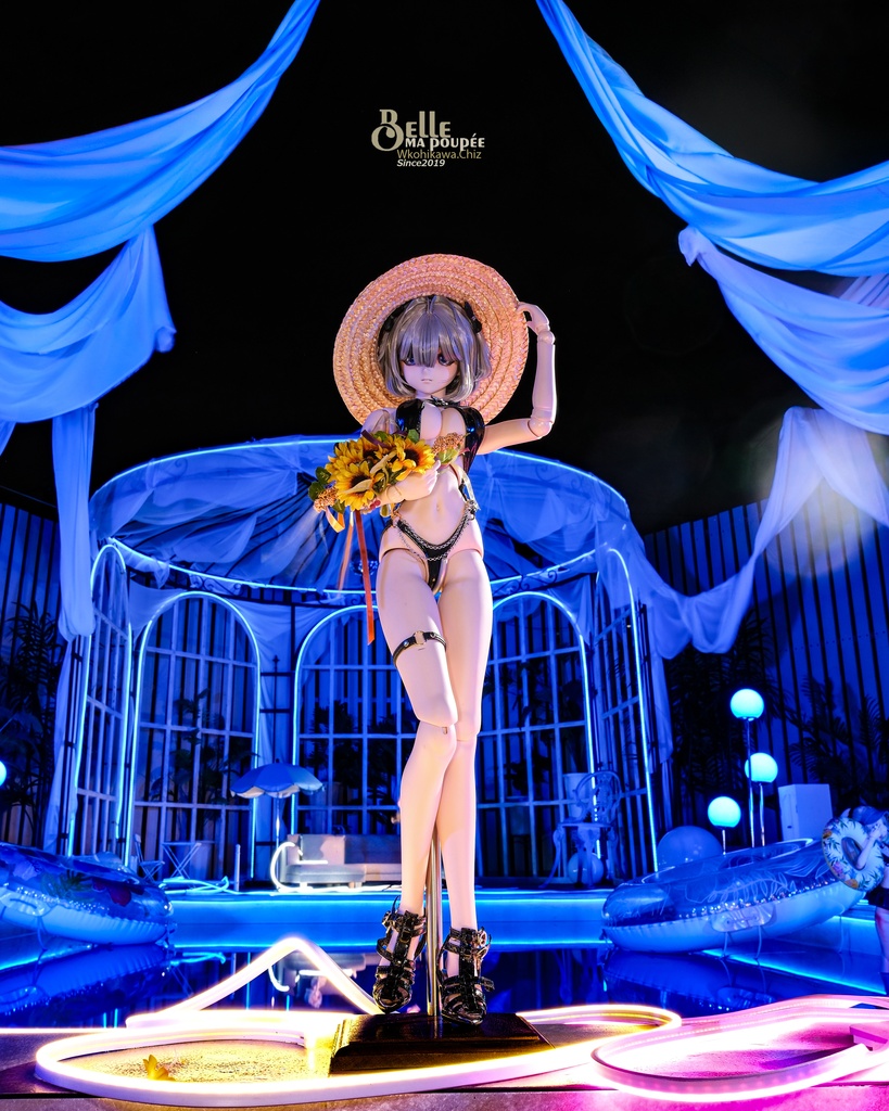 ★BelleMaPoupee【1/3ドール用エナメルスイムウエア風ドレスセット】