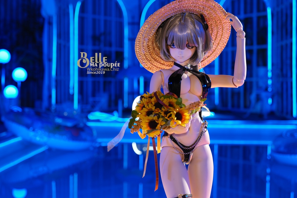 ★BelleMaPoupee【1/3ドール用エナメルスイムウエア風ドレスセット】