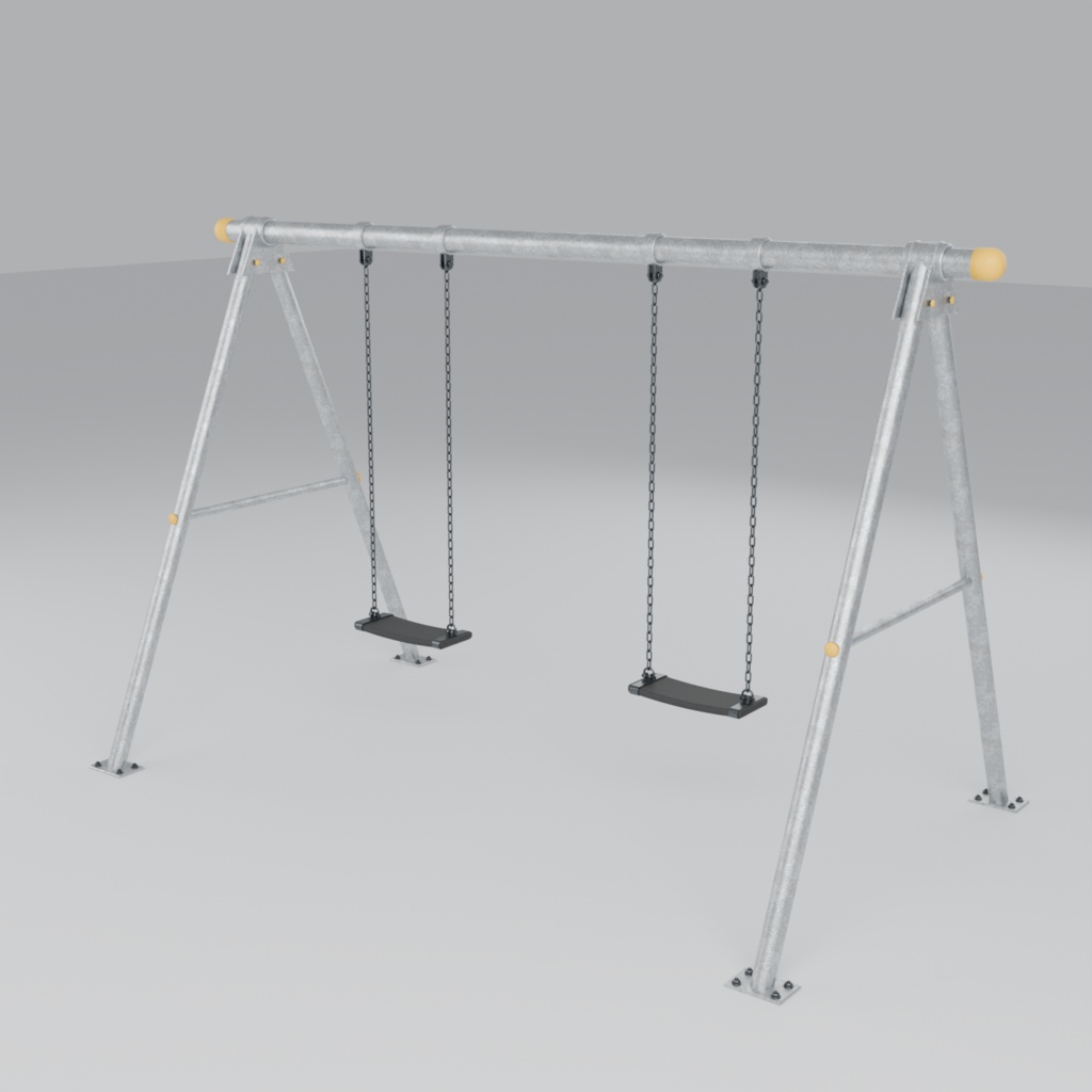 【無料】シンプルなブランコ　3Dモデル
