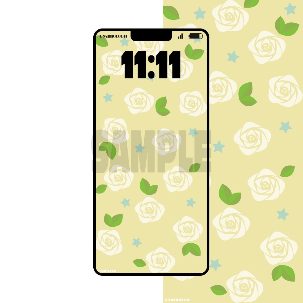 【スマホ壁紙DL】smartphone wallpaper 【03WHITE】