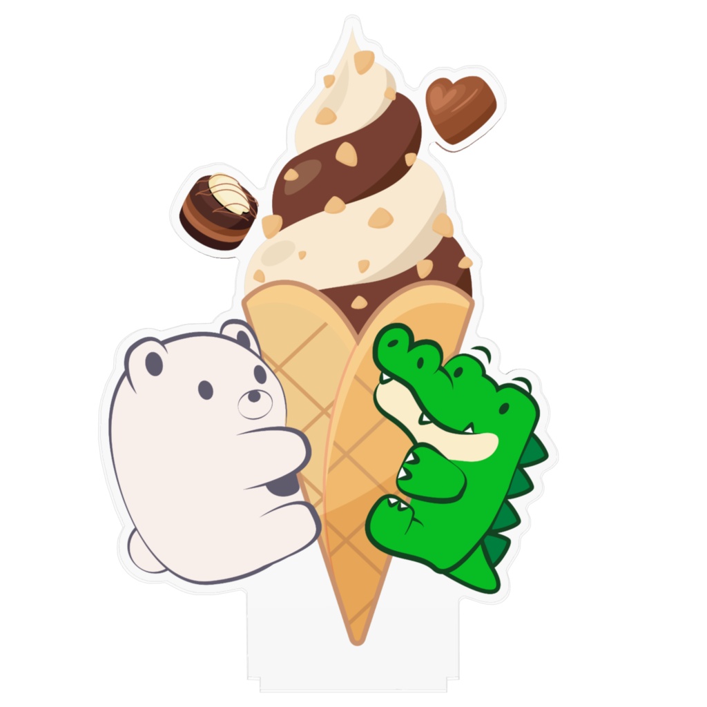 アイスクリーム「アクリルフィギュア」Acrylic Figure Ice Cream