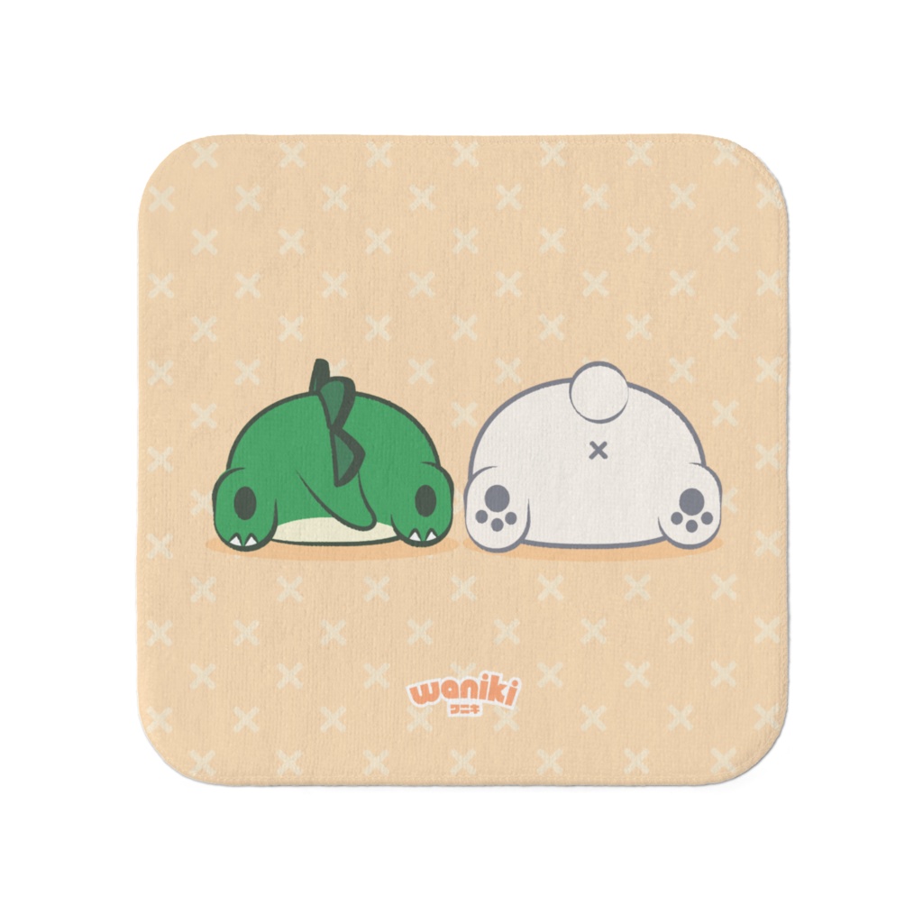 ワニキとクッキー タオル20x20cm「TOWEL」