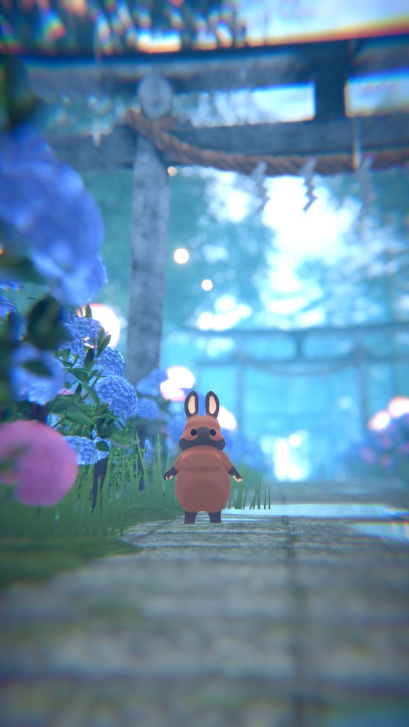 オリジナル3Dモデル【のらうさ】