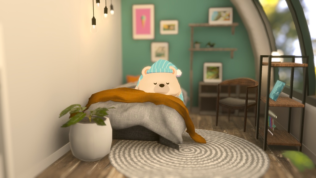 オリジナル3Dモデル【のらくま】
