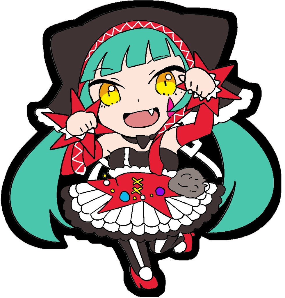 初音ミク ピエレッタ ラバーストラップ 木ノ実工房 Booth