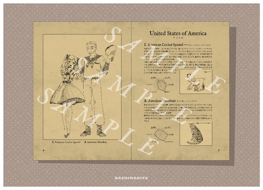 原産国別いぬねこ擬人化図鑑 -Ⅱ-