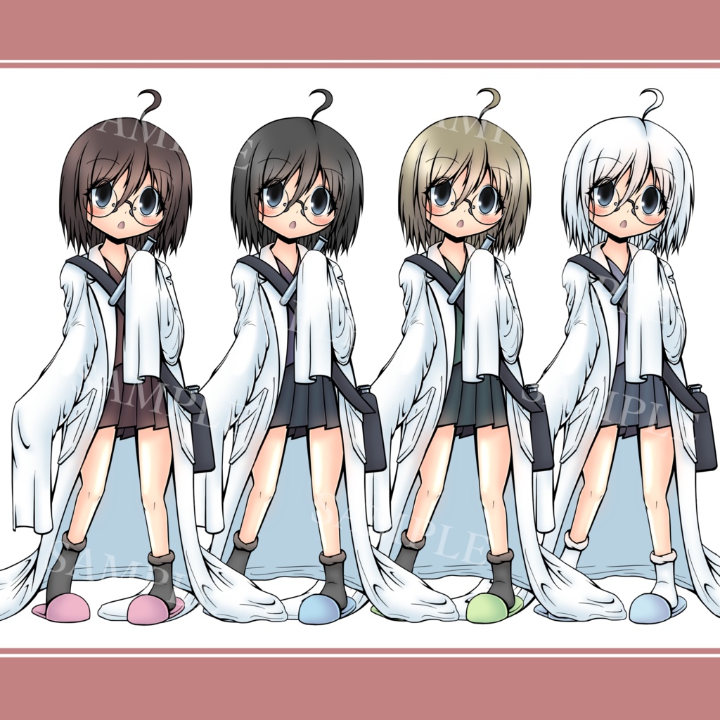 【立ち絵】白衣のかわいい女の子1