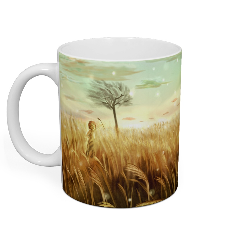 秋の平原マグカップ