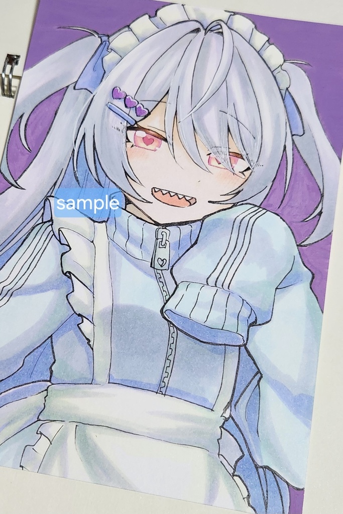 ジャージメイドちゃん 原画 はがきサイズ