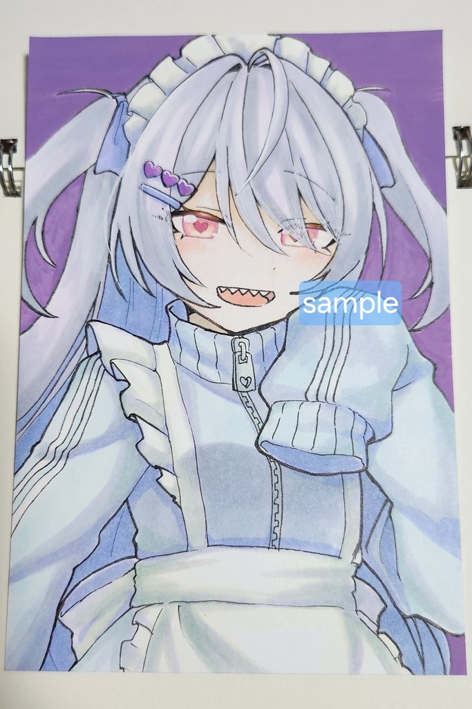 ジャージメイドちゃん 原画 はがきサイズ