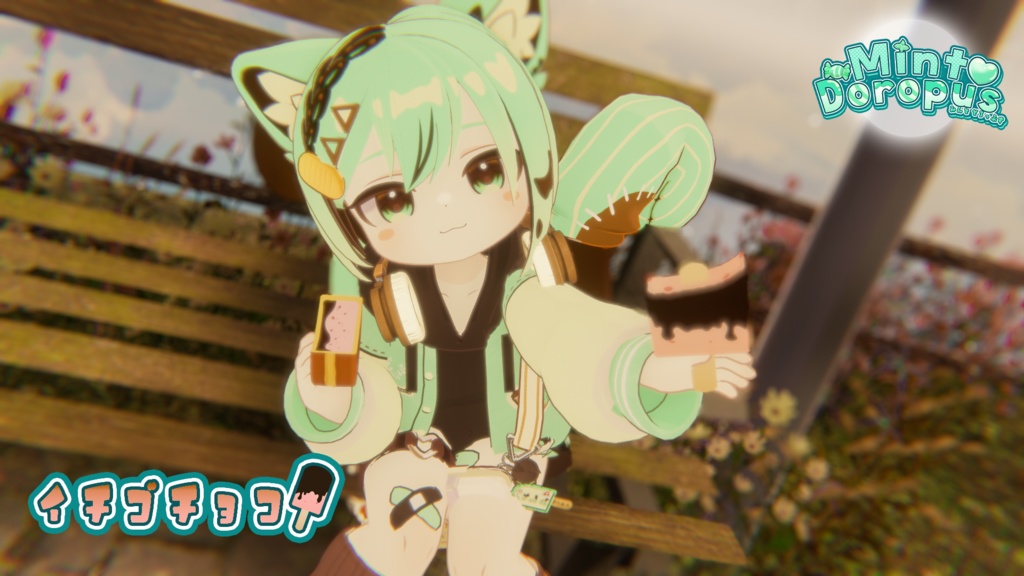 【アズキちゃん対応】全18種!アイス変更テクスチャ🍨 簡単導入&○○焼き・たい焼き連動ギミック付き!