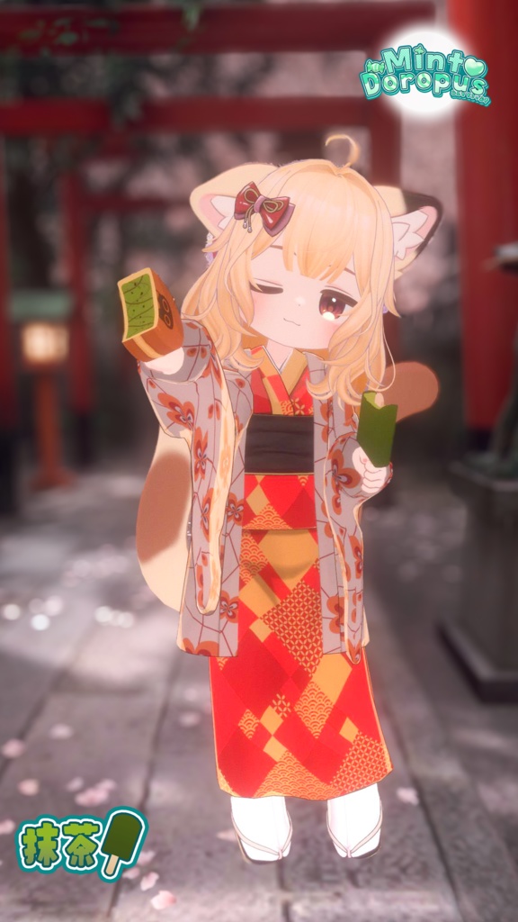 【アズキちゃん対応】全18種!アイス変更テクスチャ🍨 簡単導入&○○焼き・たい焼き連動ギミック付き!