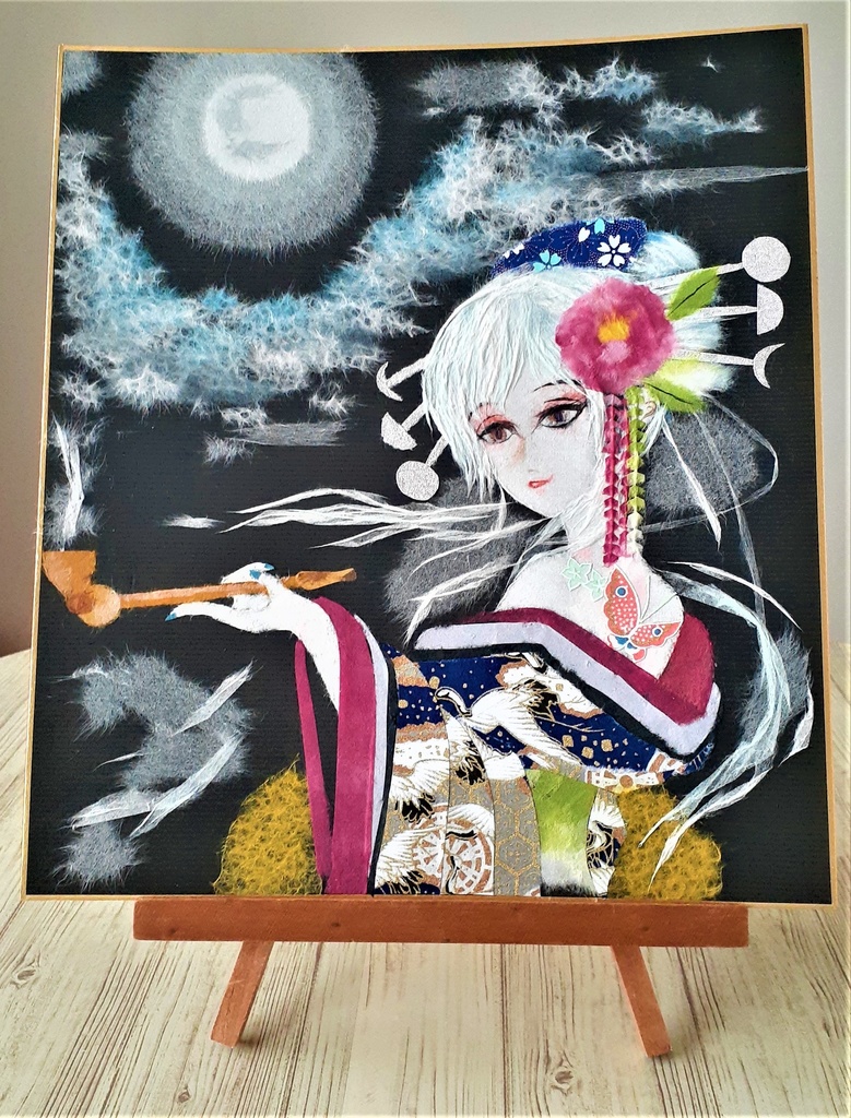 ちぎりイラスト「月読命(ツクヨミノミコト)」