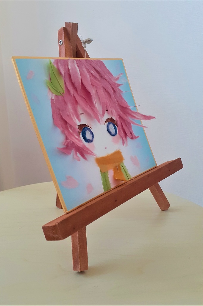 ちぎりイラスト「春風ちゃん(立体風)」