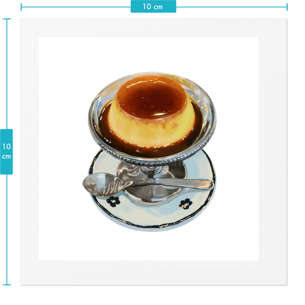 おやつステッカ~〈プリン〉