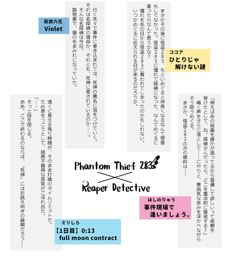 Phantom Thief 283 × Reaper Detective -怪盗探偵めぐひお合同-