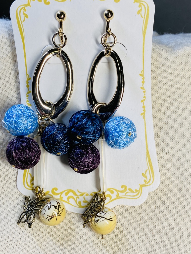 金カムイメージイヤリング:相棒&ダチ