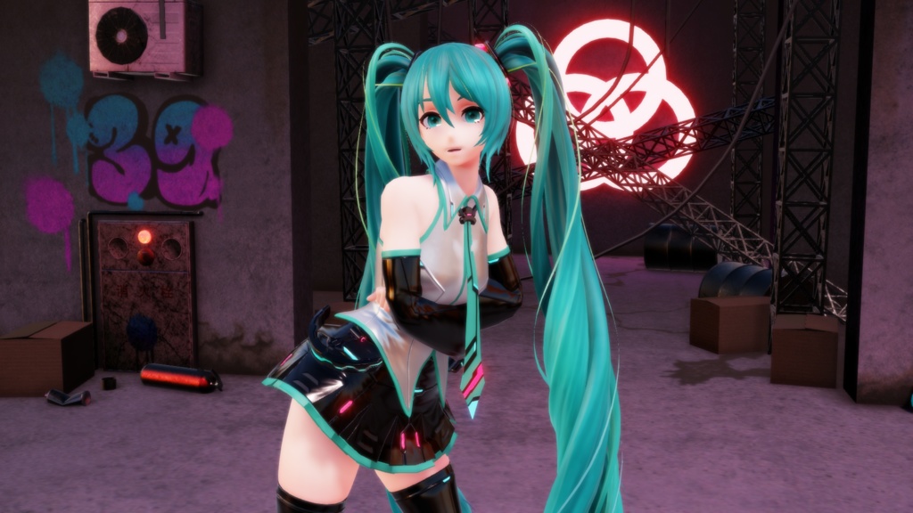 MMD用 NURU式 Hatsune Miku v02 1.1
