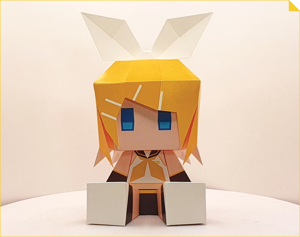 鏡音リンペーパークラフト Rin Paper Craft