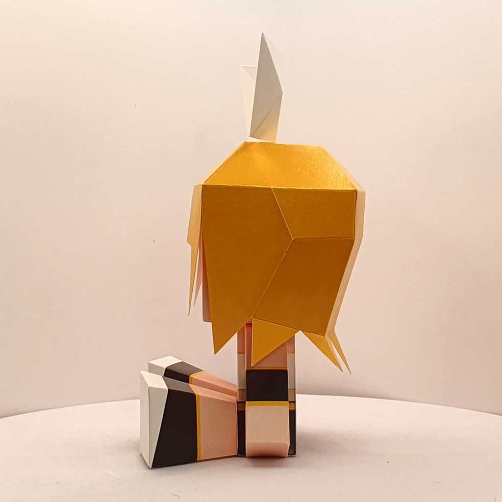 鏡音リンペーパークラフト Rin Paper Craft