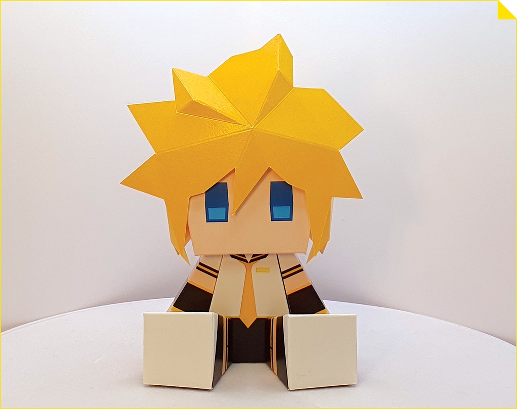 鏡音レンペーパークラフト Len Paper Craft