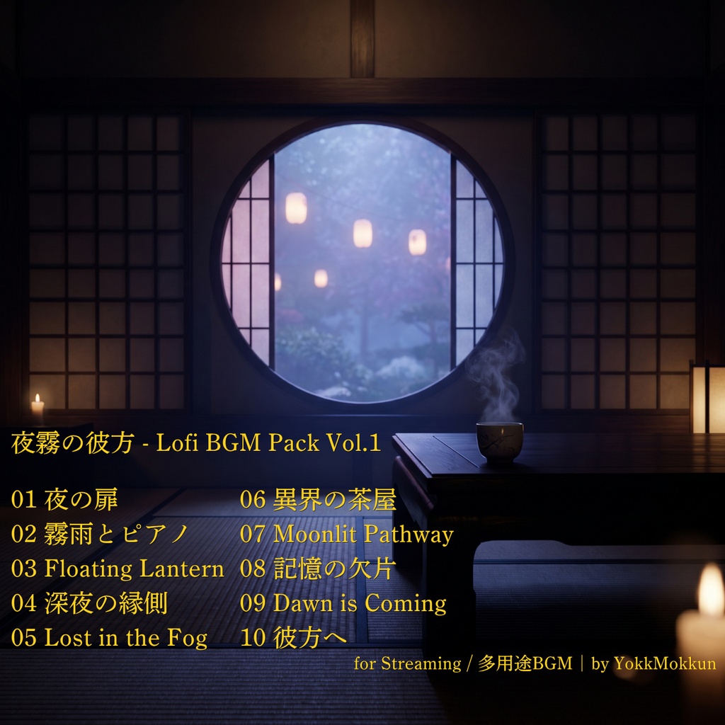 【夜霧の彼方 - Lofi BGM Pack Vol.1】Beyond the Night Fog / Streaming BGM for VTubers