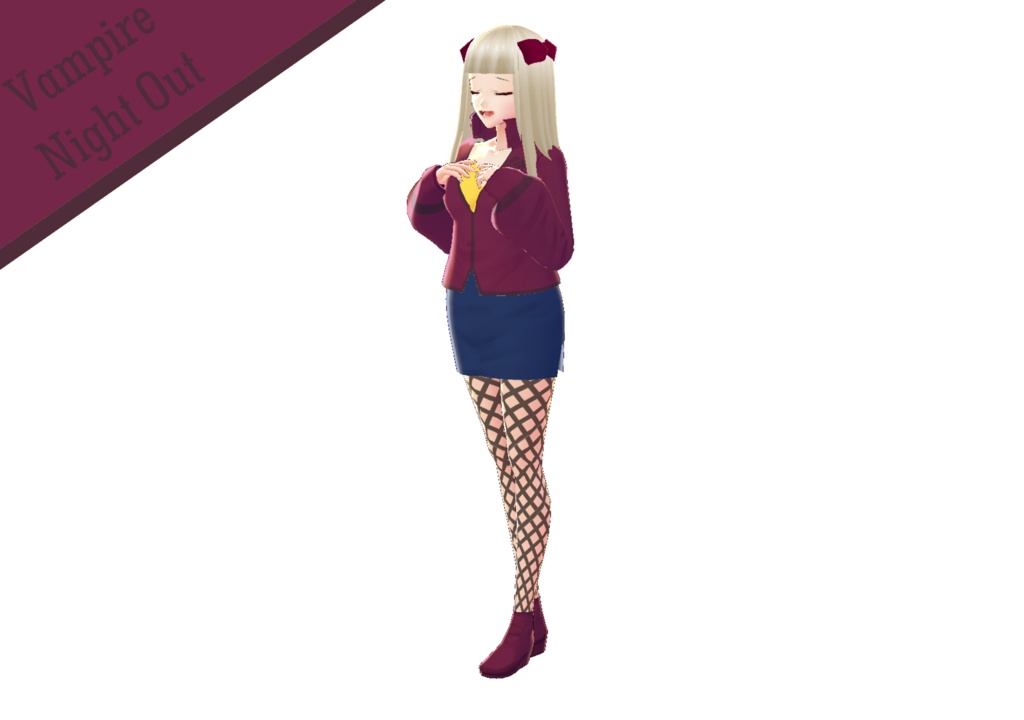 Witch Date and Vampire Night Out 【Texture For Vroid】