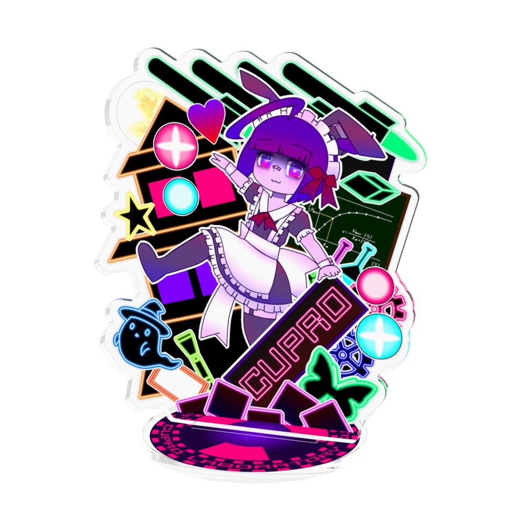 きゅぷら アクリルフィギュア 100x100 mm
