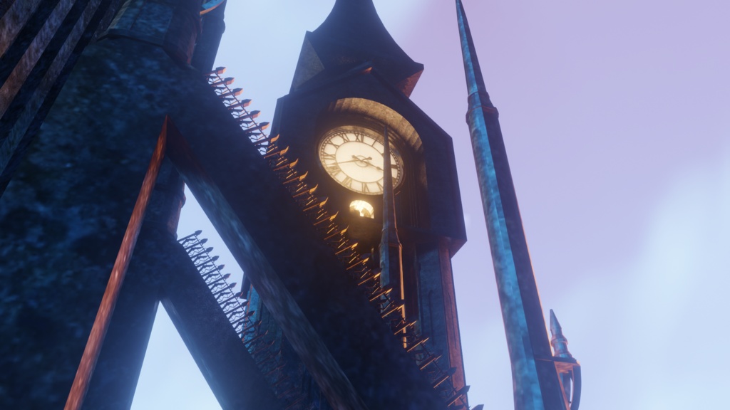 Castle gothic Clock Tower