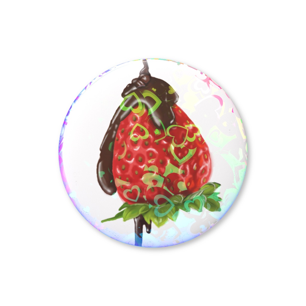 【ホロ缶バッジ】ストロベリーショコラ