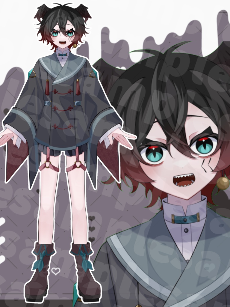 【限定1点】鴉の少年【VTubeStudio対応】