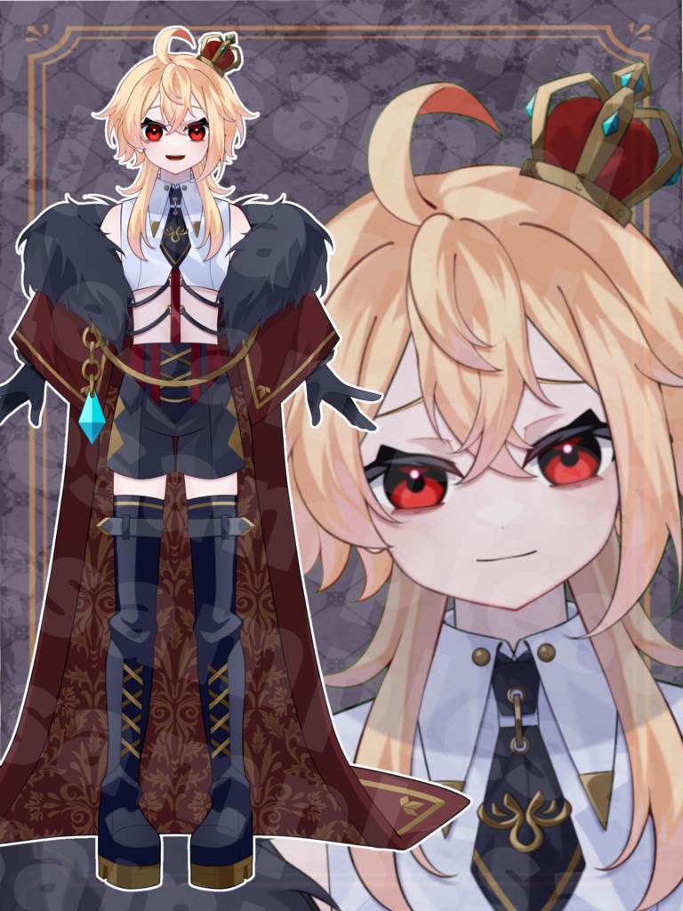 【売約済み】ゴシック風な王様【VTubeStudio対応】