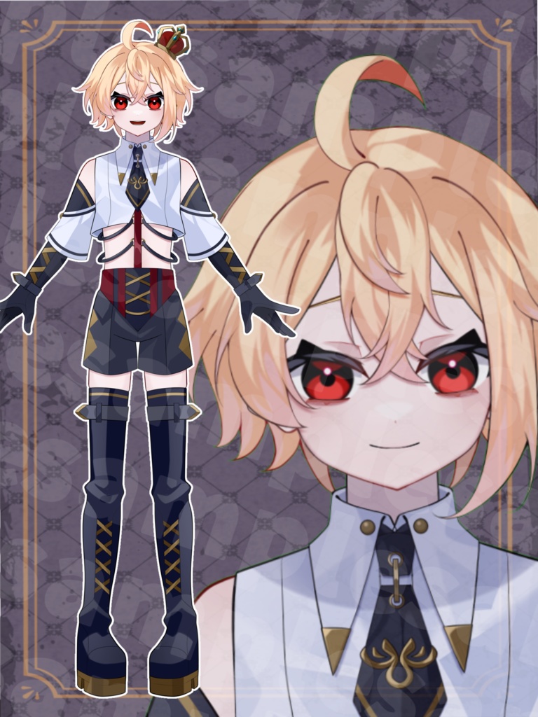 【売約済み】ゴシック風な王様【VTubeStudio対応】