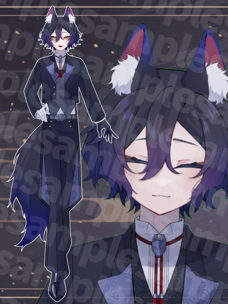 【限定1点】和風執事の狐【VTubeStudio対応】