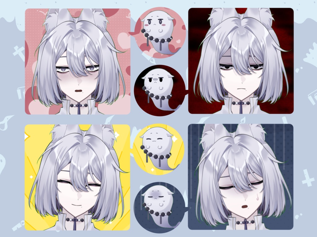 【限定1点】おばけと狐のお兄さん【VTubeStudio対応】