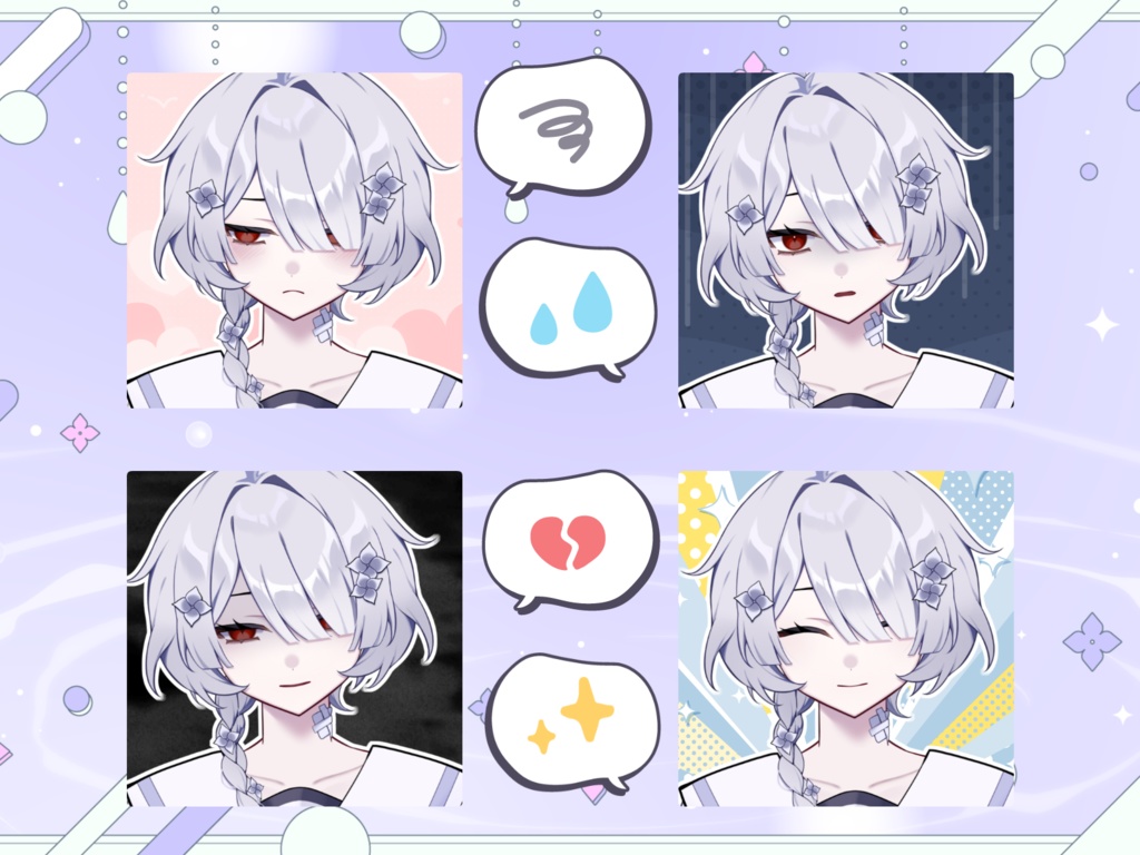 【限定1点】紫陽花セーラーの少年【VTubeStudio対応】