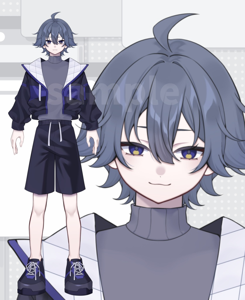 【限定1点】灰髪の男の子【VTubeStudio対応】