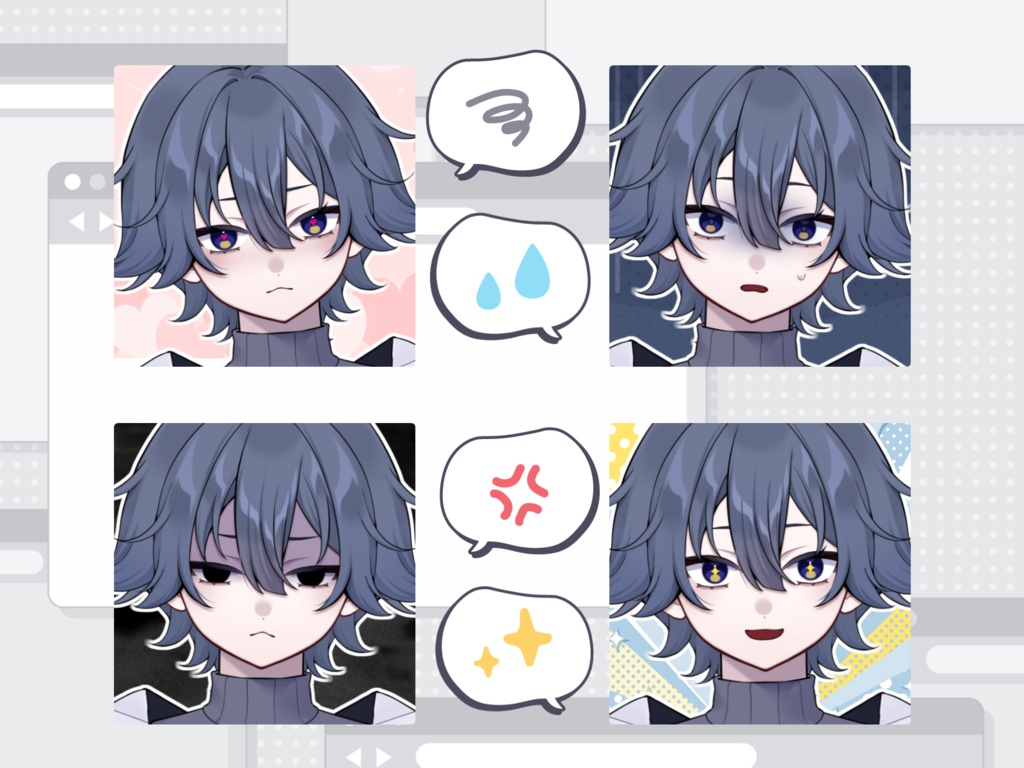 【限定1点】灰髪の男の子【VTubeStudio対応】