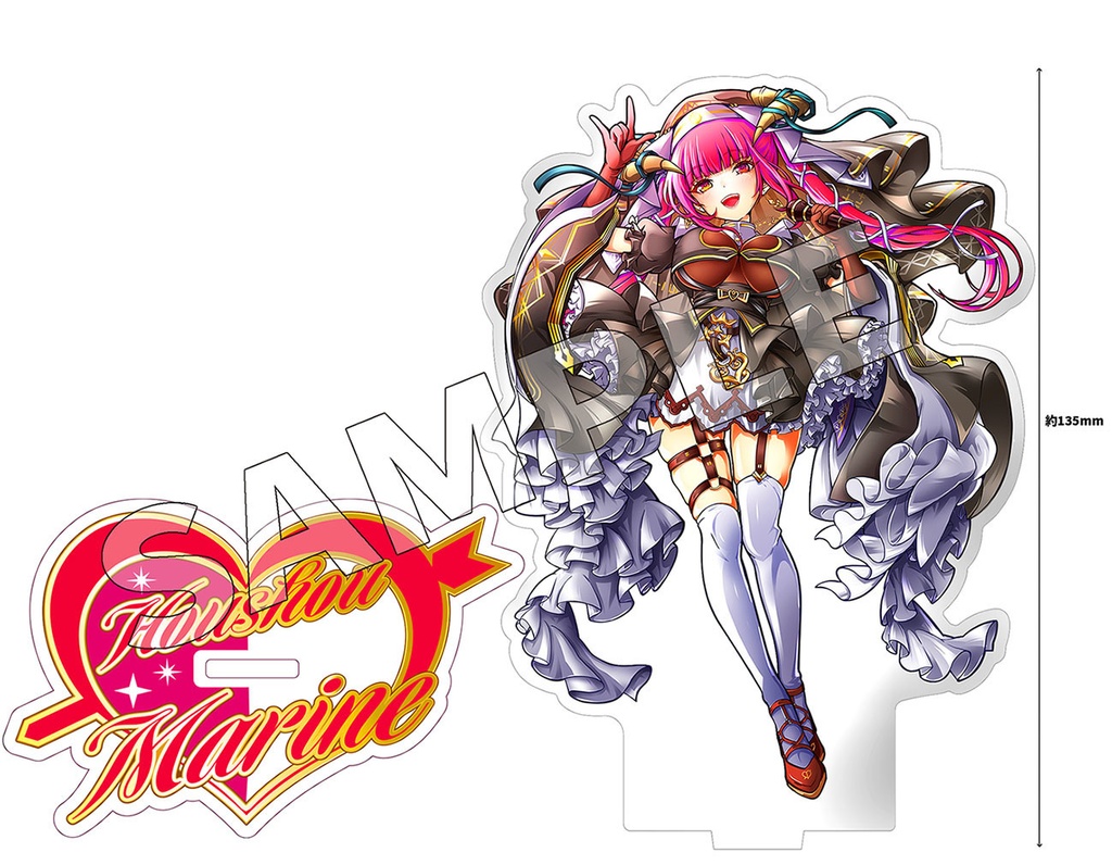 【C106】 マリン船長(宝鐘マリン) アクリルスタンド【キミパイライブ衣装ver.】【非公式】
