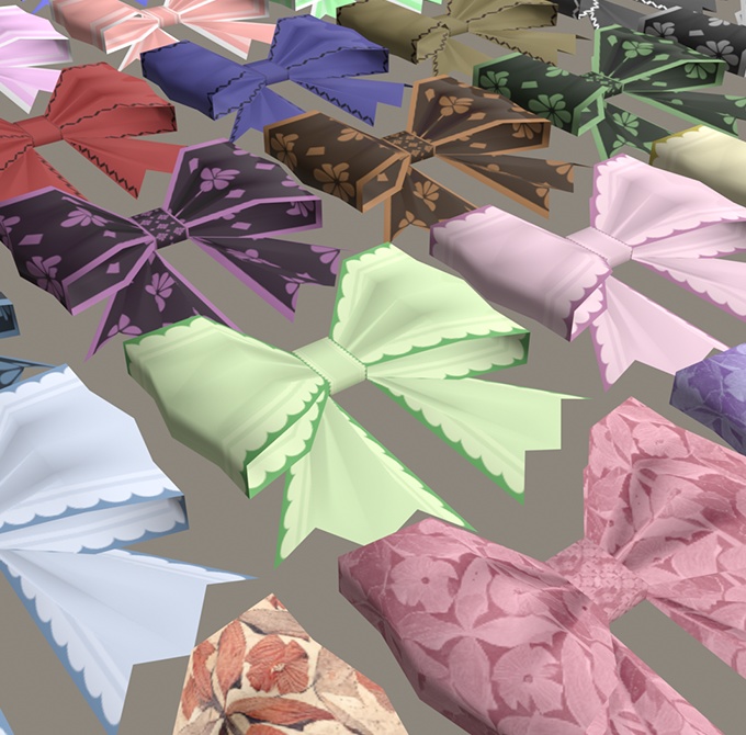 3D素材 リボン01(全70種)