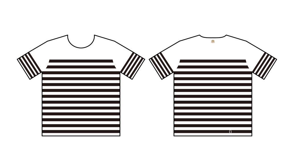 北沢志保私服Tシャツ風ボーダーシャツ