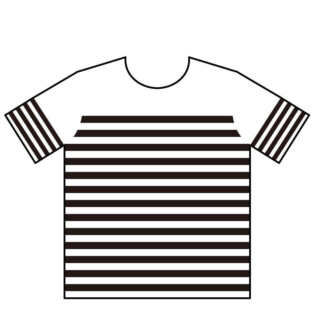 北沢志保私服Tシャツ風ボーダーシャツ