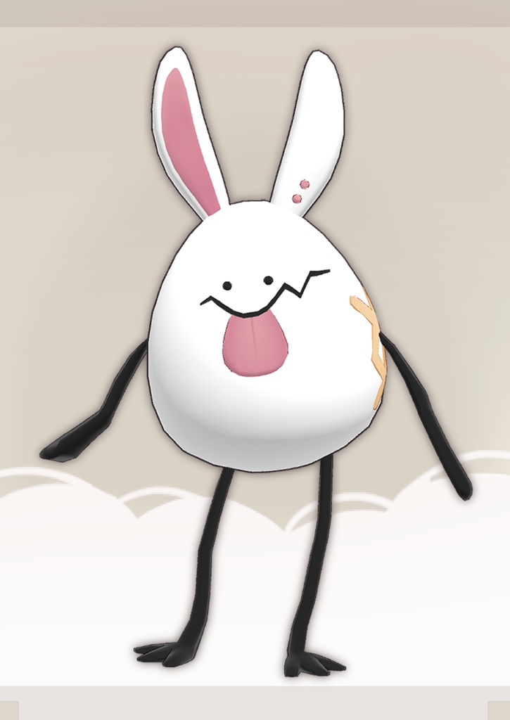 オリジナル3Dモデル『たまごモドキ』