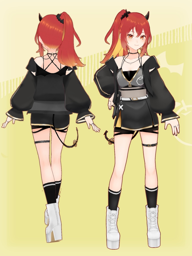 オリジナル3Dモデル『りんこ』