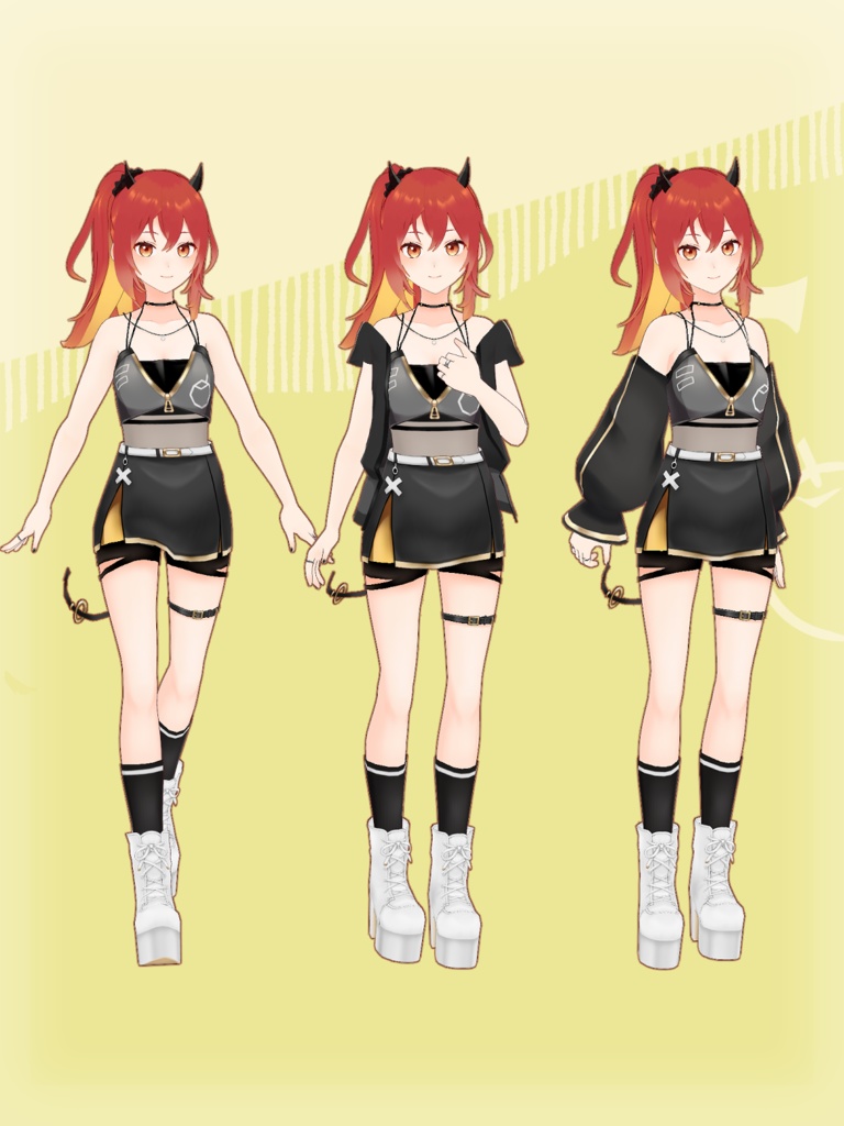 オリジナル3Dモデル『りんこ』